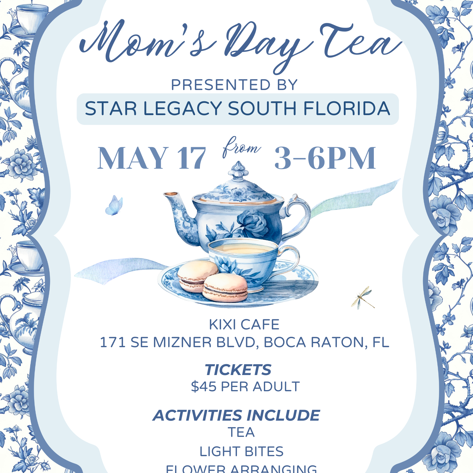 Mom's Day Tea - South Florida Chapter - logo